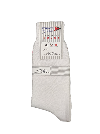 Bidya Bharati Socks (Red Border)