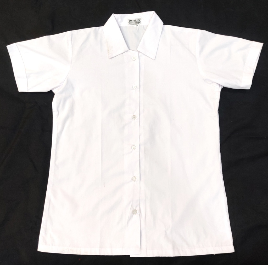 White Half Shirt