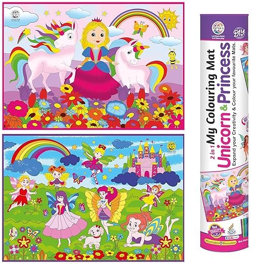 UNICORN COLOURING MAT 