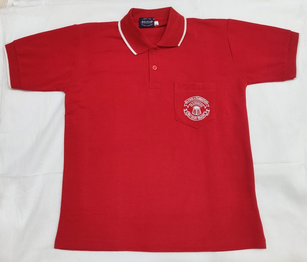 MP Birla House T Shirt (Red, 24)