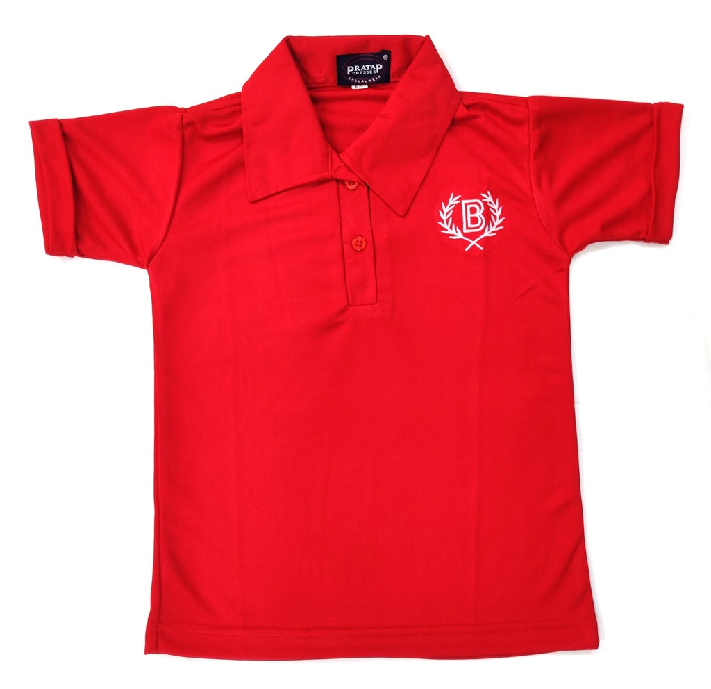 Bidya Bharati House T Shirt (Red, 22)